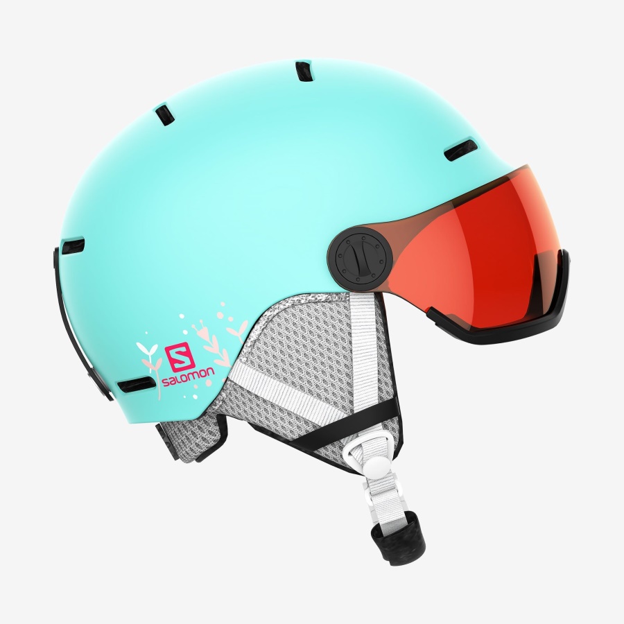 Junior-Kids' Helmet Grom Visor Aruba Glossy