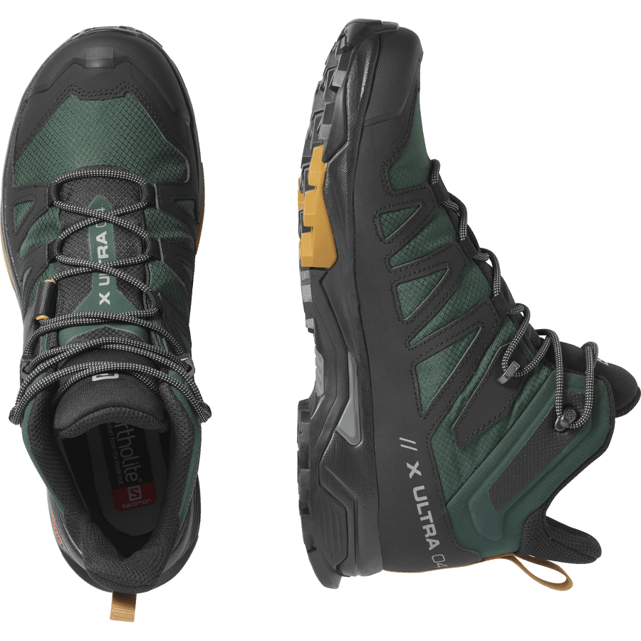 Men's Hiking Boots X Ultra 4 Mid Gore-Tex Green Gables-Black-Cumin