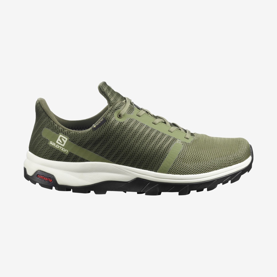 Men's Hiking Shoes Outbound Prism Gore-Tex Green-Olive Night-Ice