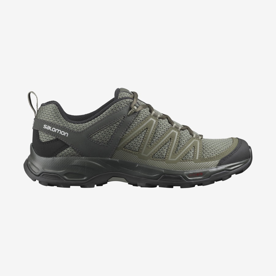 Men's Hiking Shoes Pathfinder Vetiver-Olive Night-Peat