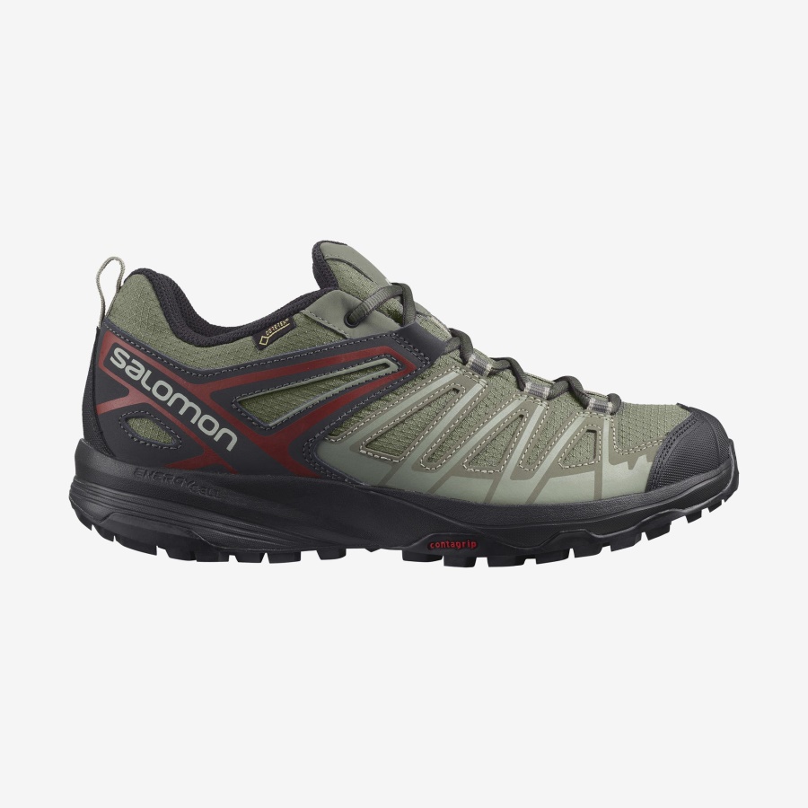 Men's Hiking Shoes X Crest Gore-Tex Castor Gray-Shadow-Bossa Nova
