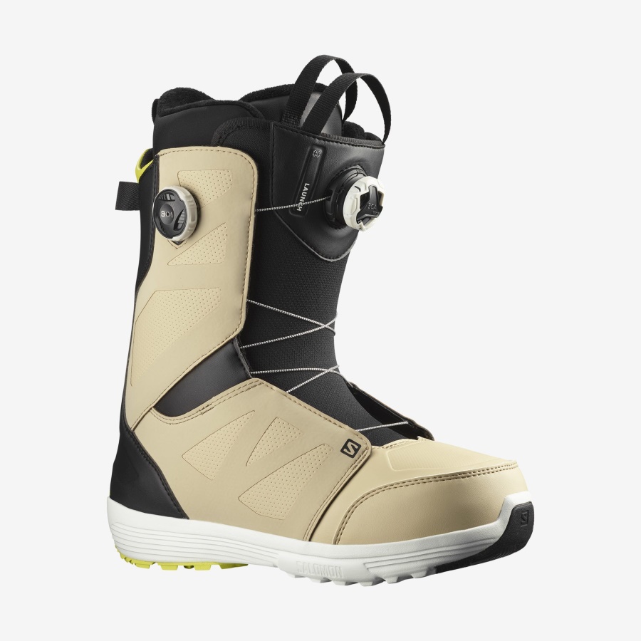 Men's Snowboard Boots Launch Boa Sj Color Safari-Black-Evening Primrose