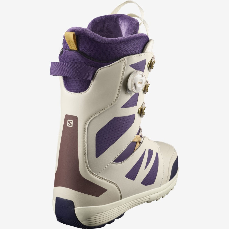 Men's Snowboard Boots Launch Lace Sj Boa Team Vanilla Ice-Grape