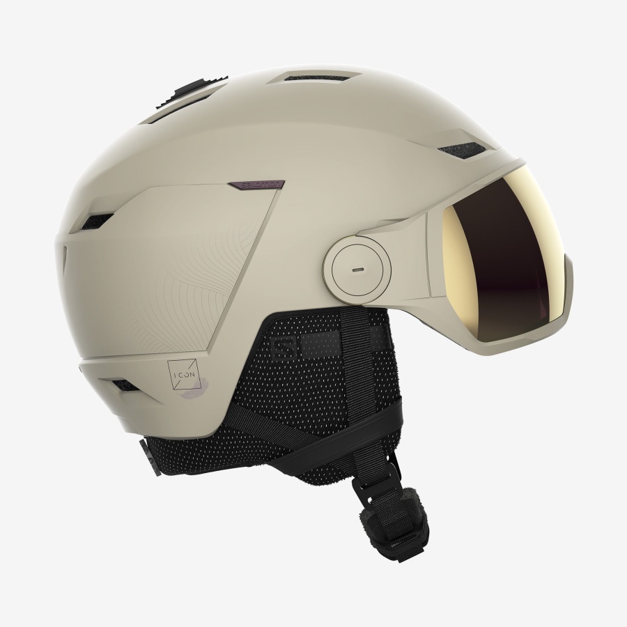 Unisex Helmet Icon Lt Visor Sigma Beige Rainy Day