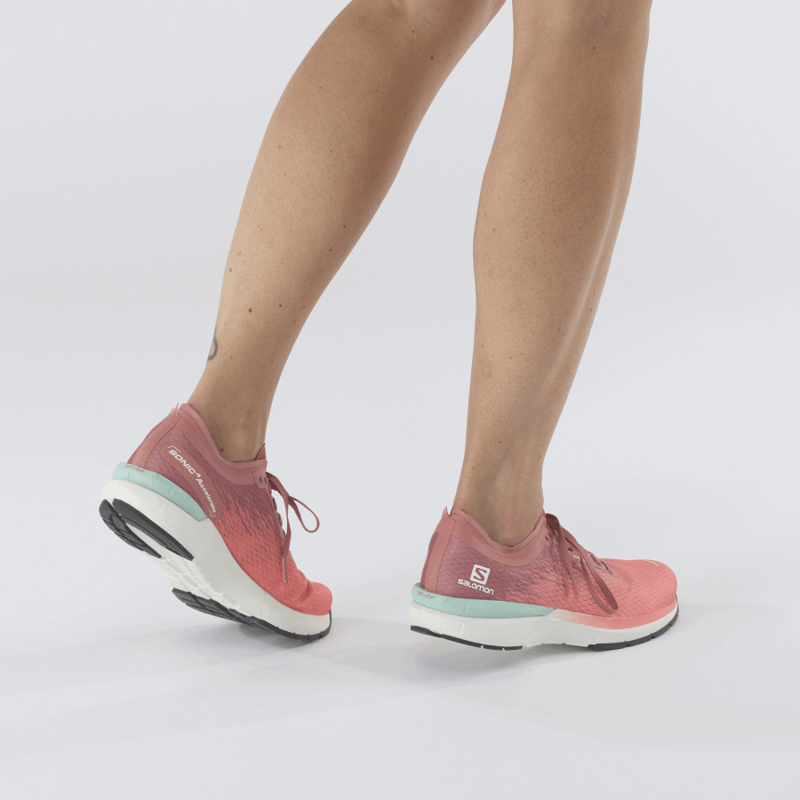 Women's Running Shoes Sonic 4 Accelerate Persimon-White-Brick Dust