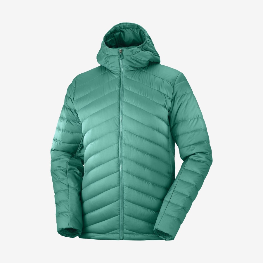 Men's Hooded Down Jacket Essential Xwarm Down Pacific