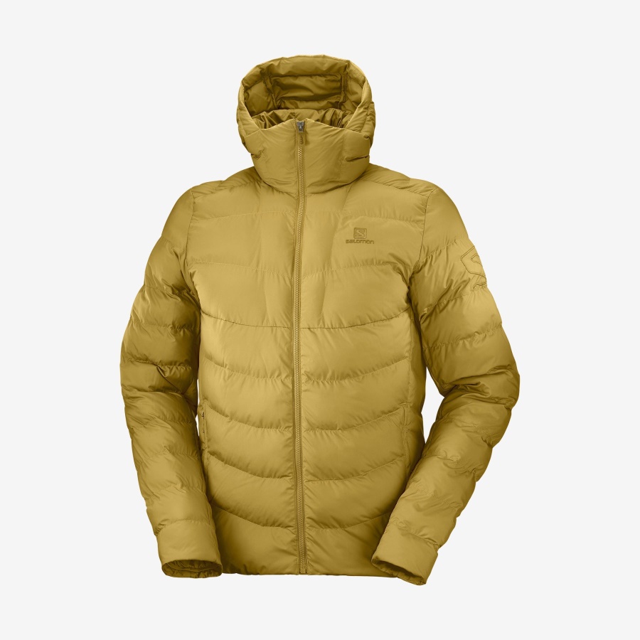 Men's Insulated Hooded Jacket Essential Xwarm Insulated Cumin