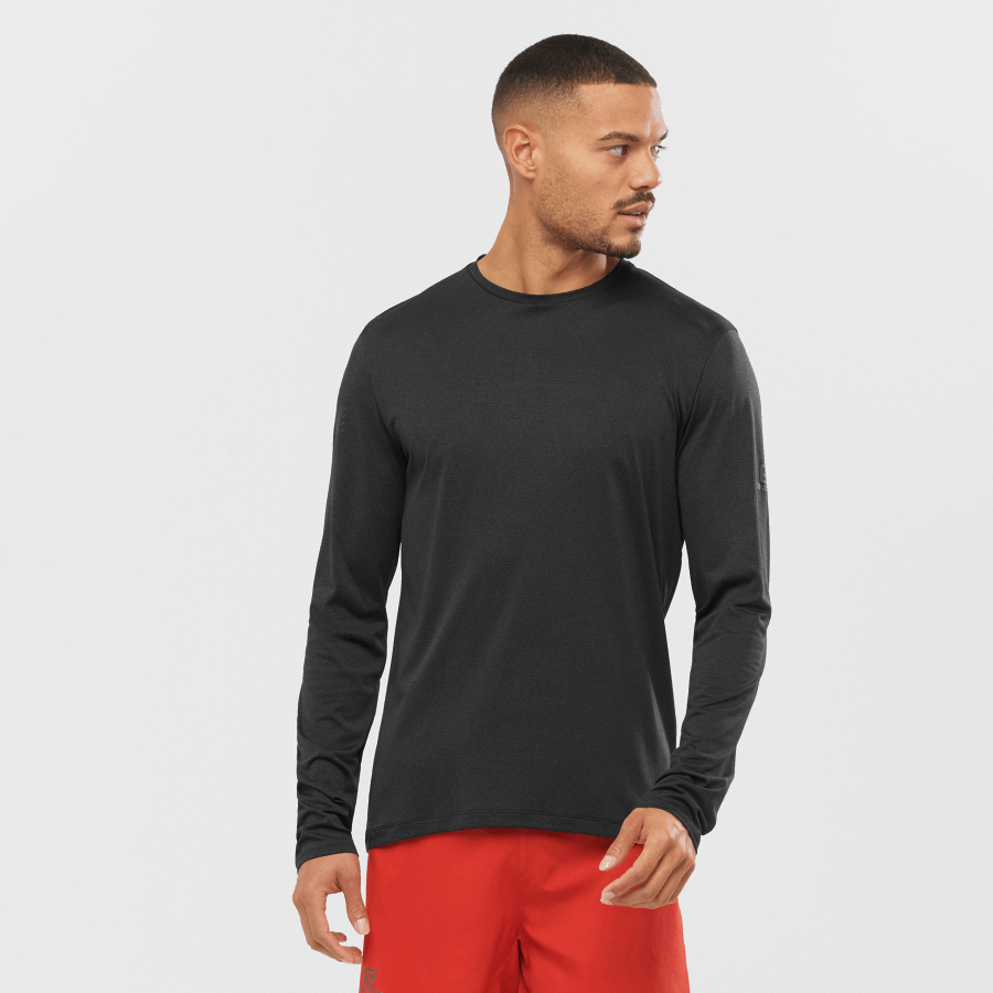 Men's Long Sleeve T-Shirt Agile Black