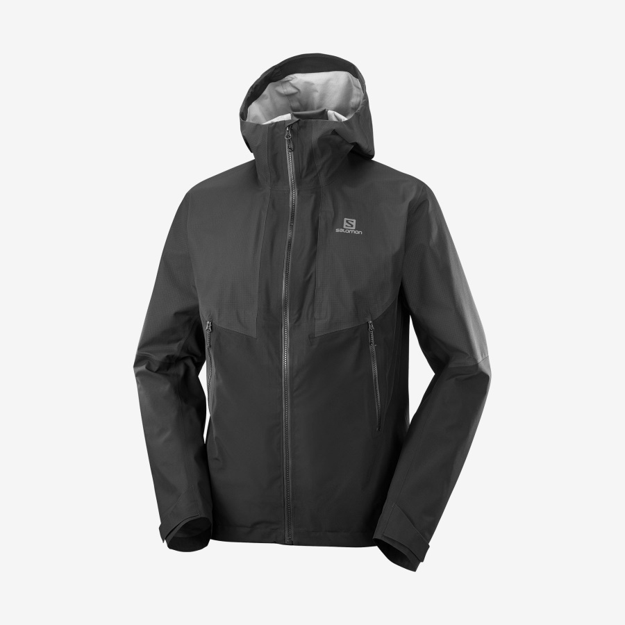 Men's Shell Jacket Outline Gore-Tex Hybrid Black
