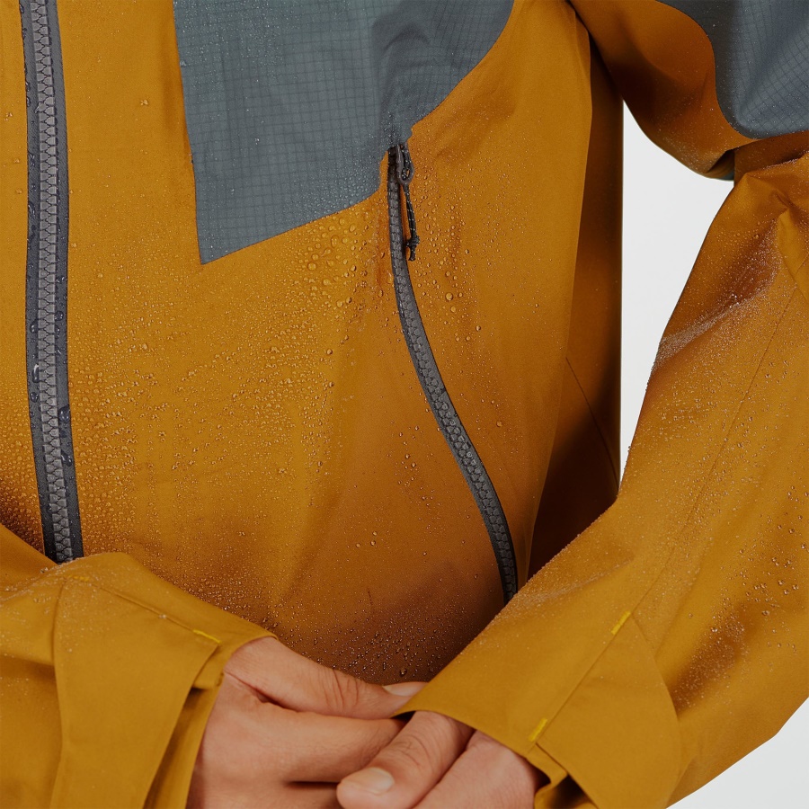 Men's Shell Jacket Outline Gore-Tex Hybrid Ebony-Bronze Brown