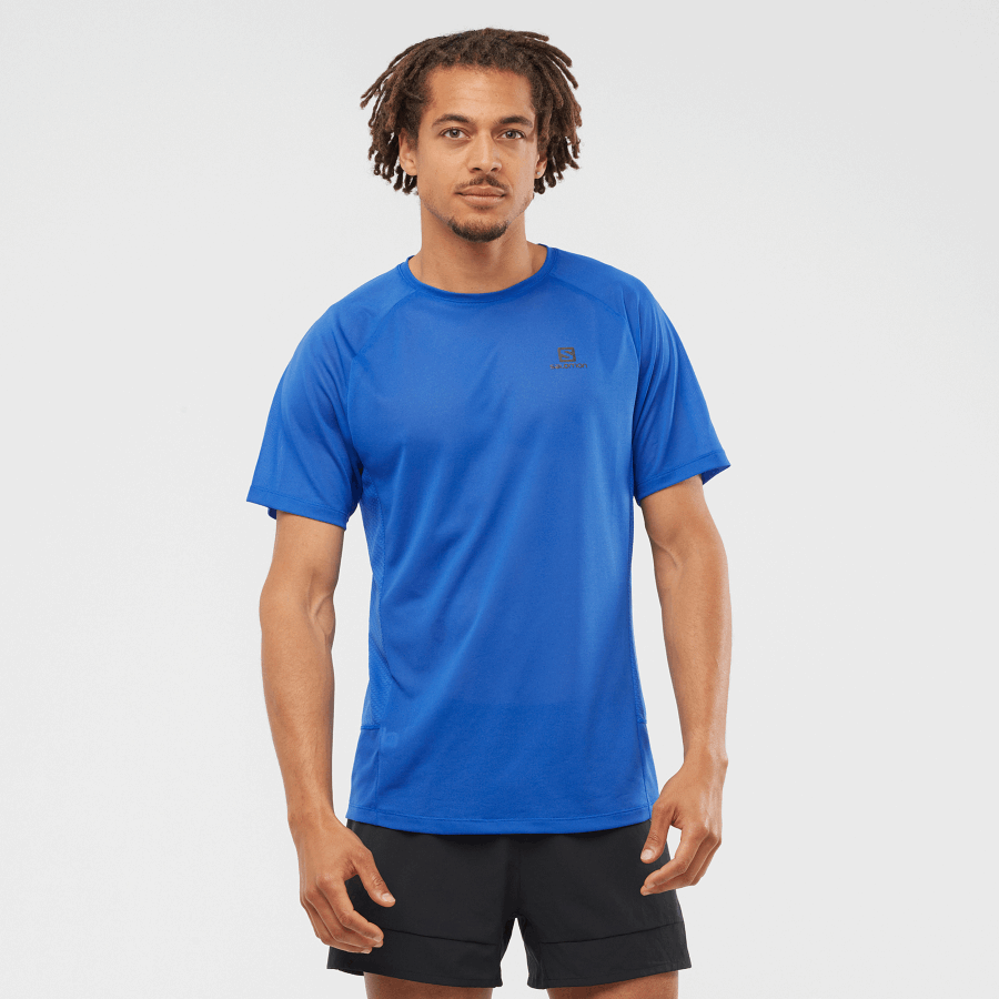 Men's Short Sleeve T-Shirt Cross Rebel Nautical Blue
