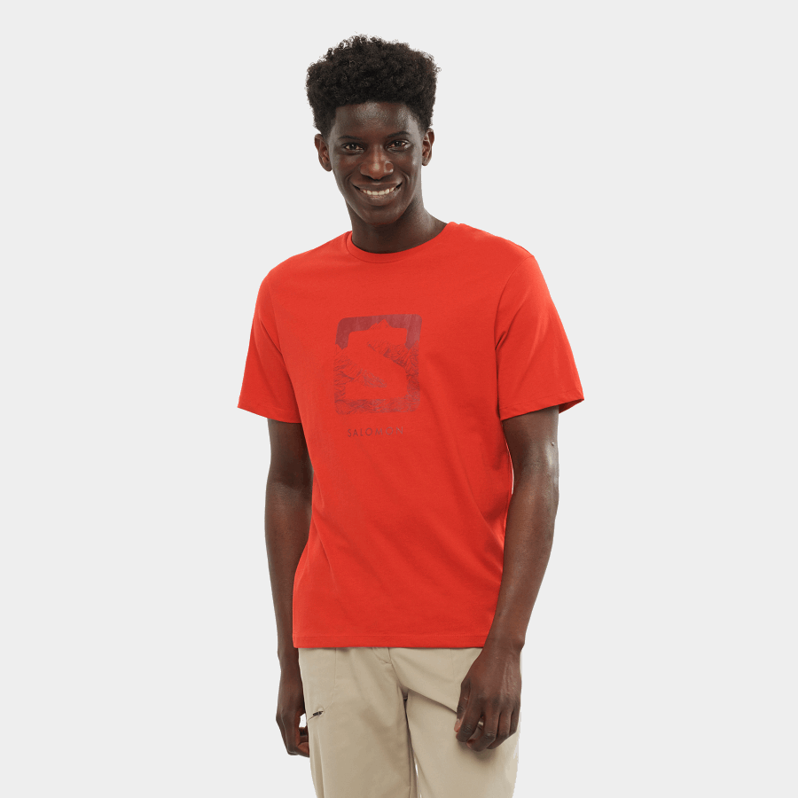 Men's Short Sleeve T-Shirt Outlife Logo Aura Orange