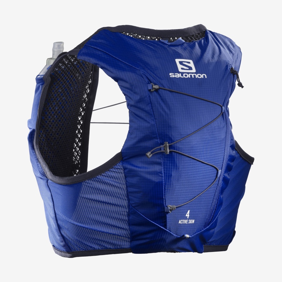 Unisex Running Vest With Flasks Included Active Skin 4 Nautical Blue-Mood Indigo