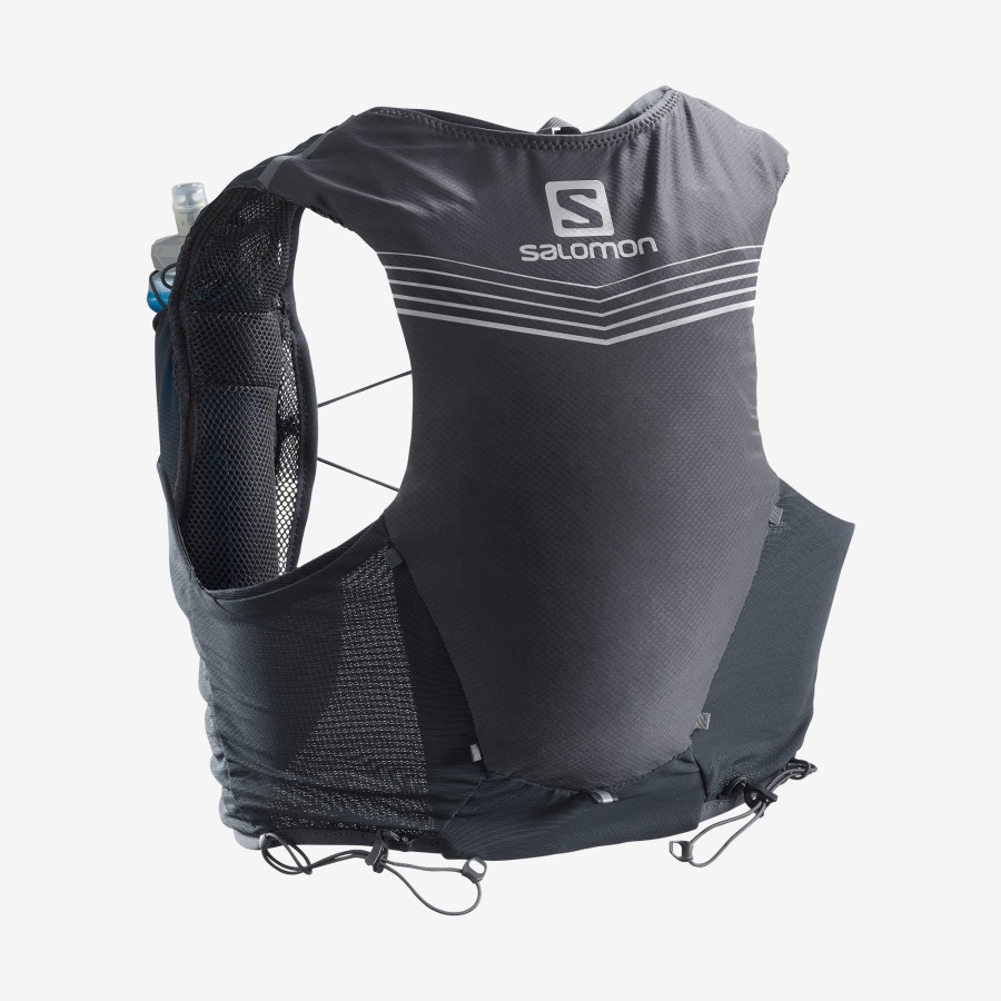 Unisex Running Vest With Flasks Included Adv Skin 5 Ebony