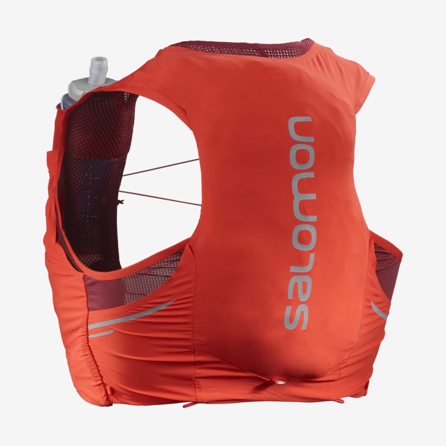 Unisex Running Vest With Flasks Included Sense Pro 5 Red-Ebony-Cabernet