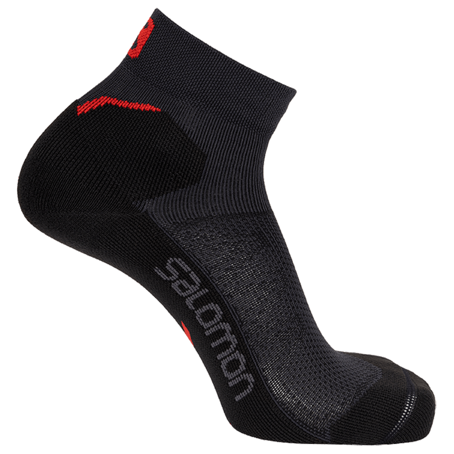 Unisex Socks Speedcross Ankle Ebony-Racing Red