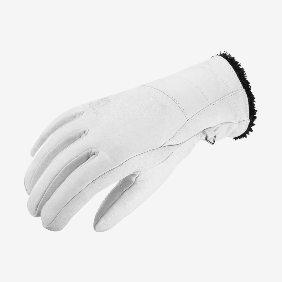 Women-White Unisex Gloves Native