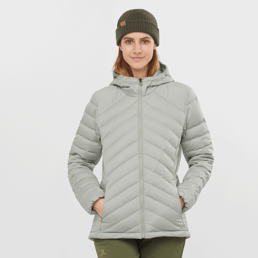 Women's Insulated Jacket Hoodie Essential Xwarm Down Wrought Iron