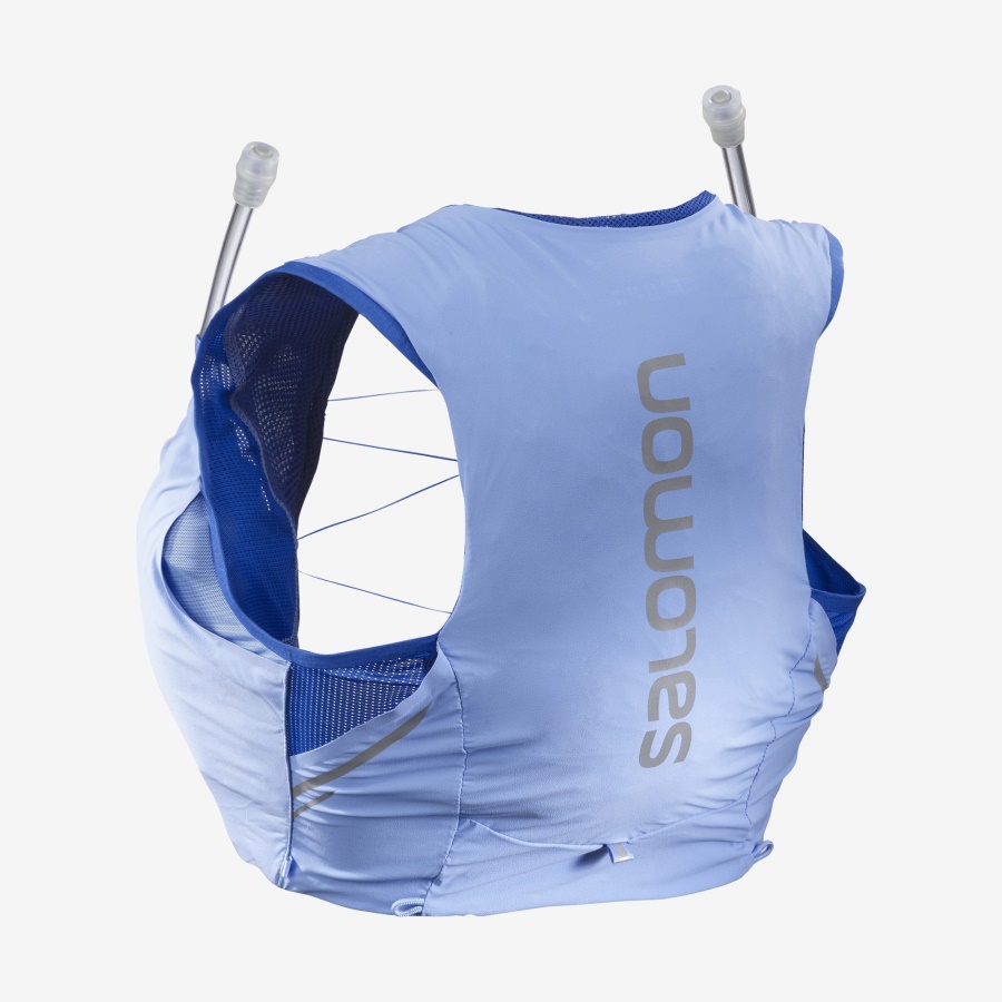 Women's Running Vest With Flasks Included Sense Pro 5 Nautical Blue