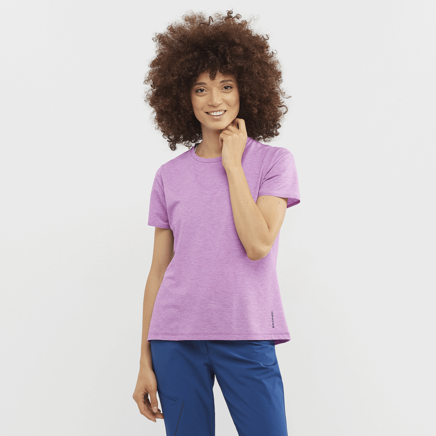 Women's Short Sleeve T-Shirt Essential Tencel Sparkling Grape